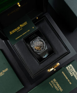 Đồng hồ Audemars Piguet Replica 11 Royal Oak 15416 vỏ gốm đen mặt lộ cơ nhà máy THB 41mm (2)