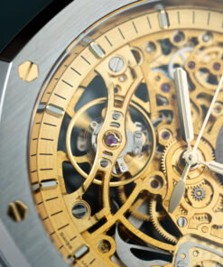 Đồng hồ Audemars Piguet Royal Oak Openworked 15407 Rep 11 mặt màu vàng lộ cơ nhà máy THB 41mm (2)