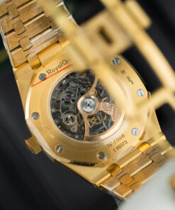 Đồng hồ Audemars Piguet Royal Oak Openworked 15407 Replica 11 mạ vàng mặt lộ cơ xưởng THB 41mm (2)