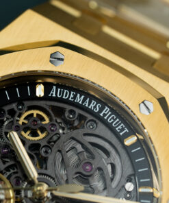 Đồng hồ Audemars Piguet Royal Oak Openworked 15407 Replica 11 mạ vàng mặt lộ cơ xưởng THB 41mm (2)
