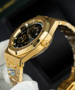Đồng hồ Audemars Piguet Royal Oak Openworked 15407 Replica 11 mạ vàng mặt lộ cơ xưởng THB 41mm (2)