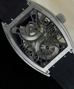 Đồng hồ Franck Muller Replica 11 Curvex CX Grand Central máy tourbillon dây cao su 42x56mm (2)