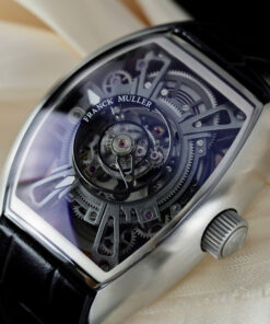 Đồng hồ Franck Muller Replica 11 Curvex CX Grand Central máy tourbillon dây cao su 42x56mm (2)