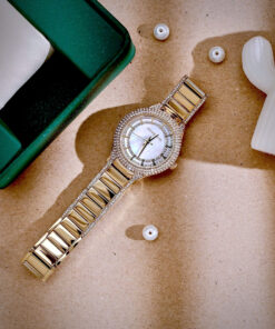 Đồng hồ Michael Kors Outlet Sylvia MK4655 đính đá like auth 33mm