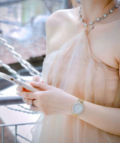 Đồng hồ Michael Kors Outlet Sylvia MK4655 đính đá like auth 33mm