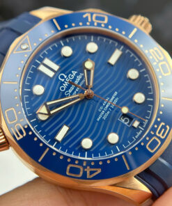 Đồng hồ Omega Seamaster Diver 300M Replica 11 màu xanh dương máy Thụy Sỹ xưởng VS 42mm (2)