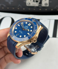 Đồng hồ Omega Seamaster Diver 300M Replica 11 màu xanh dương máy Thụy Sỹ xưởng VS 42mm (2)