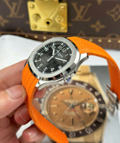 Đồng hồ Patek Philippe Aquanaut 5167 Rep 11 mặt xám dây cam nhà máy BBF tinh chỉnh 40mm (2)