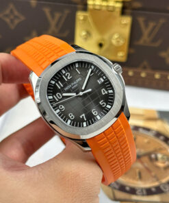 Đồng hồ Patek Philippe Aquanaut 5167 Rep 11 mặt xám dây cam nhà máy BBF tinh chỉnh 40mm (2)