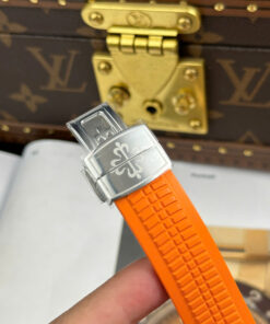 Đồng hồ Patek Philippe Aquanaut 5167 Rep 11 mặt xám dây cam nhà máy BBF tinh chỉnh 40mm (2)