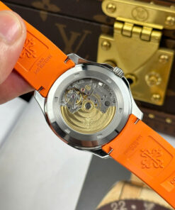 Đồng hồ Patek Philippe Aquanaut 5167 Rep 11 mặt xám dây cam nhà máy BBF tinh chỉnh 40mm (2)