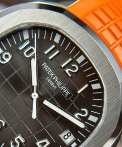 Đồng hồ Patek Philippe Aquanaut 5167 Rep 11 mặt xám dây cam nhà máy BBF tinh chỉnh 40mm (2)