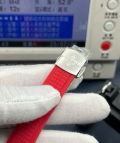 Đồng hồ Patek Philippe Aquanaut 5268G Replica 11 máy cơ màu đỏ đính đá PPF 38,8mm (4)