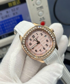 Đồng hồ Patek Philippe Aquanaut 5268R màu trắng replica cao cấp máy cơ xưởng PPF 38,8mm (9)