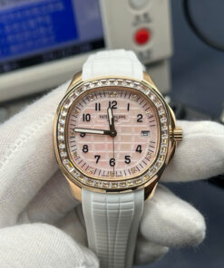 Đồng hồ Patek Philippe Aquanaut 5268R màu trắng replica cao cấp máy cơ xưởng PPF 38,8mm (9)
