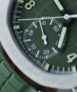 Đồng hồ Patek Philippe Aquanaut 5968G Replica 11 màu xanh kaki dây cao su 42 (2)