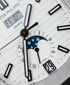 Đồng hồ Patek Philippe Nautilus 5726 Replica 11 mặt trắng máy cơ Thụy Sỹ nhà máy PPF 40 (2)
