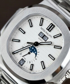 Đồng hồ Patek Philippe Nautilus 5726 Replica 11 mặt trắng máy cơ Thụy Sỹ nhà máy PPF 40 (2)