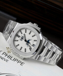 Đồng hồ Patek Philippe Nautilus 5726 Replica 11 mặt trắng máy cơ Thụy Sỹ nhà máy PPF 40 (2)