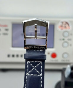 Đồng hồ Patek Philippe Rep 11 Thụy Sỹ Calatrava Pilot Travel Time 5524G màu xanh dương 42mm (11)