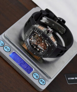 Đồng hồ Richard Mille RM66 Flying Tourbillon Rep 11 vỏ carbon dây cao su đen 42.7×49 (2)