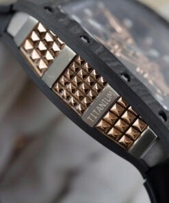 Đồng hồ Richard Mille RM66 Flying Tourbillon Rep 11 vỏ carbon dây cao su đen 42.7×49 (2)