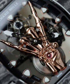 Đồng hồ Richard Mille RM66 Flying Tourbillon Rep 11 vỏ carbon dây cao su đen 42.7×49 (2)