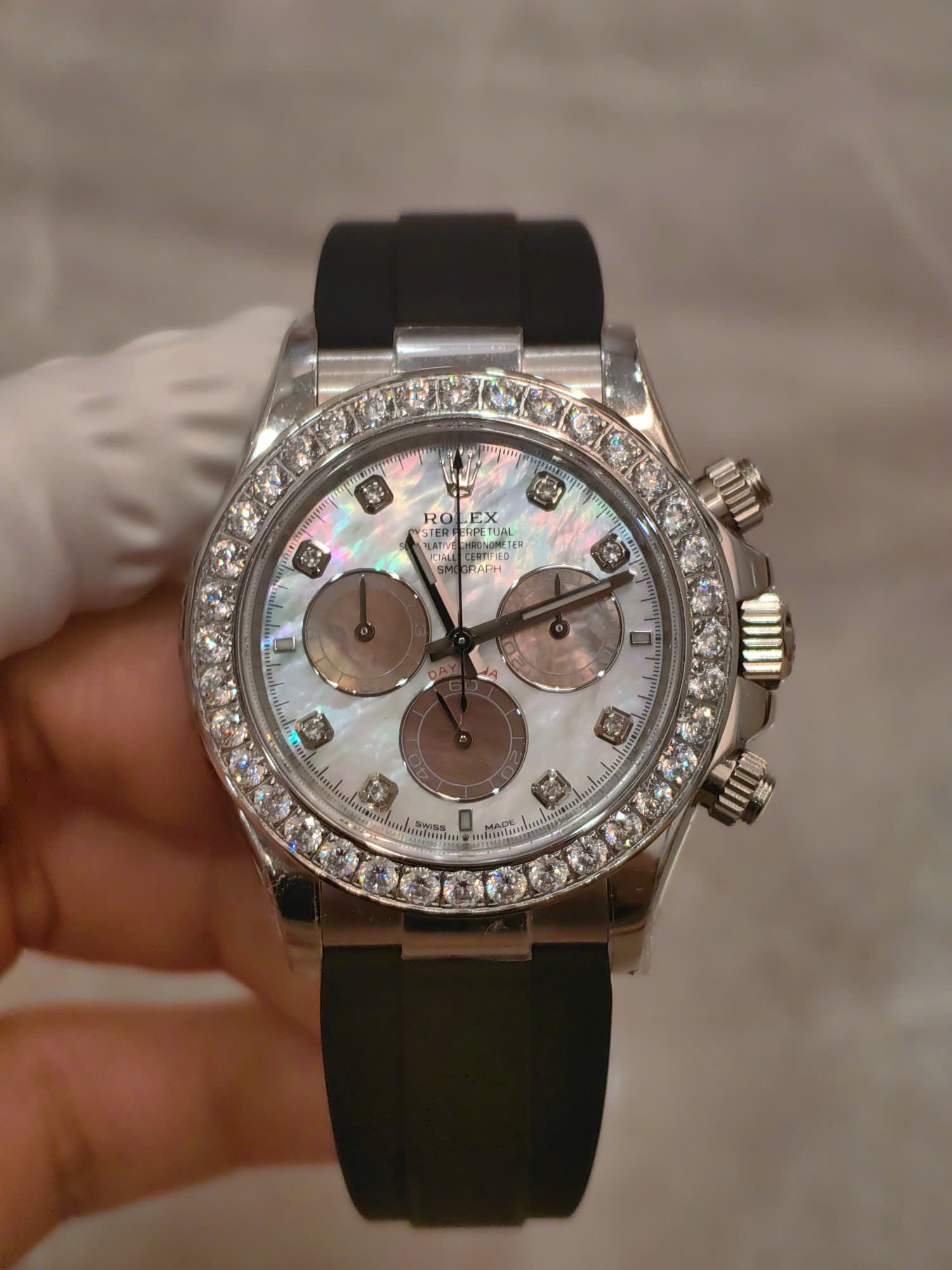 Đồng hồ Rolex Daytona 126589RBR mặt số xà cừ tím nặng 154 grams xưởng FH 40mm (3) Đồng hồ Rolex Daytona 126589RBR mặt số xà cừ tím nặng 154 grams xưởng FH 40mm (3)