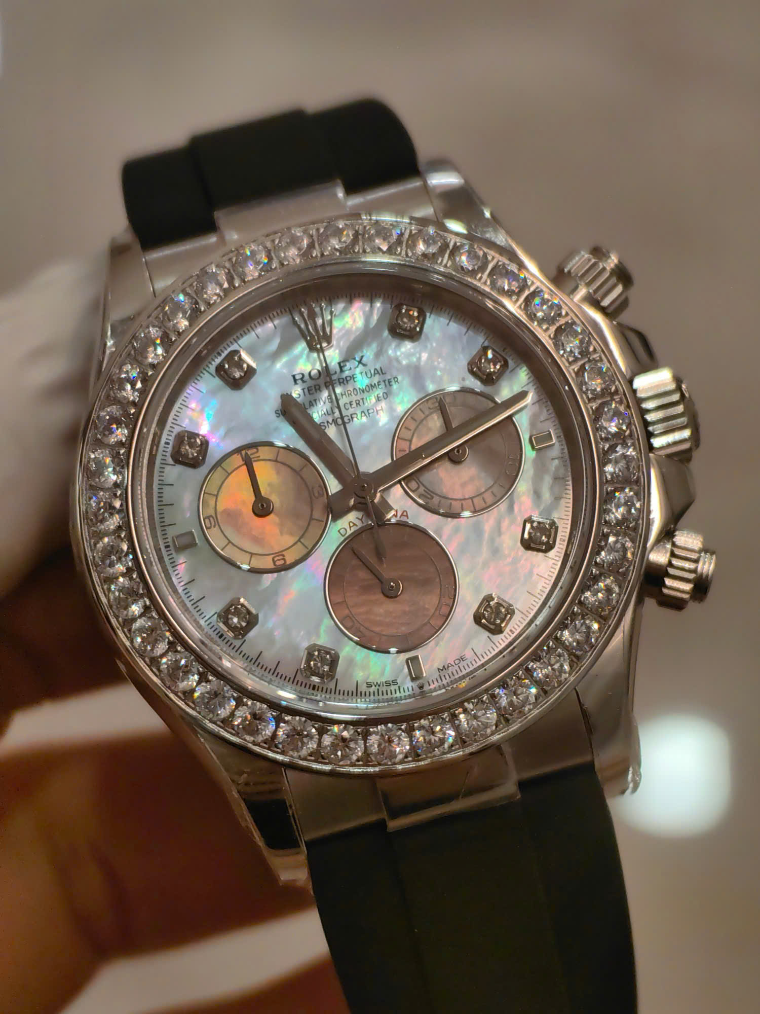 Đồng hồ Rolex Daytona 126589RBR mặt số xà cừ tím nặng 154 grams xưởng FH 40mm (6)