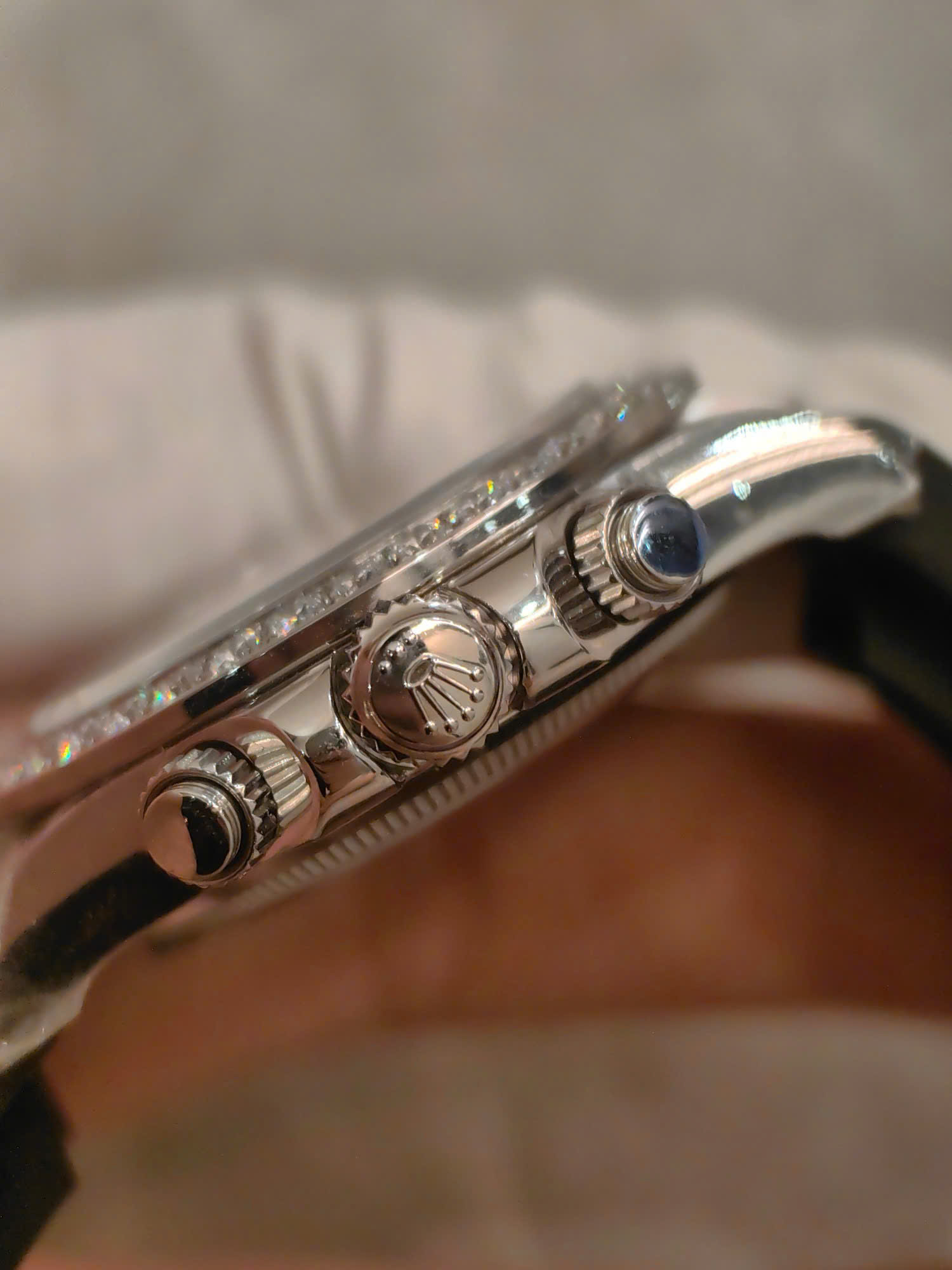 Đồng hồ Rolex Daytona 126589RBR mặt số xà cừ tím nặng 154 grams xưởng FH 40mm (8)