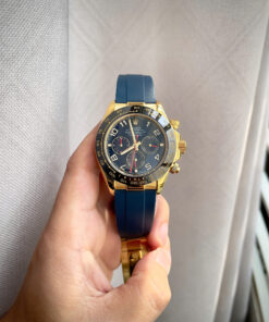Đồng hồ Rolex Daytona Cosmograph vàng gold dây cao su xanh fake 11 40mm