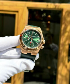 Đồng hồ Vacheron Constantin Rep 11 Overseas Dual Time 7900V màu xanh lá cây dây da 41mm (2)