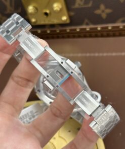 Đồng hồ Audemars Piguet Rep 11 Oak Selfwinding Flying Tourbillon 26730BC mặt xám đính đá baguette 41mm (2)