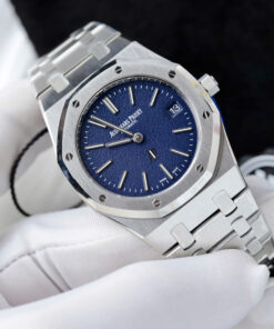 Đồng hồ Audemars Piguet Rep 11 Royal Oak Jumbo Extra-thin 16202 mặt số grained tuscan xưởng ZF 39mm (2)