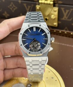 Đồng hồ Audemars Piguet Rep 11 Royal Oak Selfwinding Flying Tourbillon 26530ST mặt số xanh khói 41mm (2)