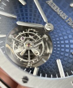 Đồng hồ Audemars Piguet Rep 11 Royal Oak Selfwinding Flying Tourbillon 26530ST mặt số xanh khói 41mm (2)