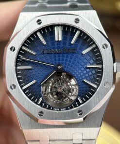 Đồng hồ Audemars Piguet Rep 11 Royal Oak Selfwinding Flying Tourbillon 26530ST mặt số xanh khói 41mm (2)