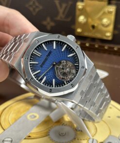 Đồng hồ Audemars Piguet Rep 11 Royal Oak Selfwinding Flying Tourbillon 26530ST mặt số xanh khói 41mm (2)