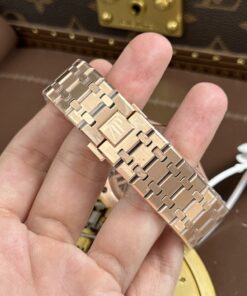 Đồng hồ Audemars Piguet Replica 11 Royal Oak Selfwinding Flying Tourbillon 26730OR mặt xám dây kim loại 41mm (2)