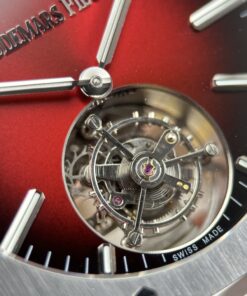 Đồng hồ Audemars Piguet Replica Royal Oak Selfwinding Flying Tourbillon 26730ST mặt số màu đỏ tía 41mm (2)