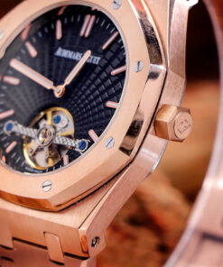 Đồng hồ Audemars Piguet Royal Oak Tourbillon nam vàng gold fake cao cấp 42mm