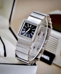 Đồng hồ Chanel Mademoiselle Ladies H0826 mặt vuông cọc số la mã like auth 22x23mm