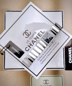 Đồng hồ Chanel Mademoiselle Ladies H0826 mặt vuông cọc số la mã like auth 22x23mm