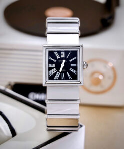 Đồng hồ Chanel Mademoiselle Ladies H0826 mặt vuông cọc số la mã like auth 22x23mm