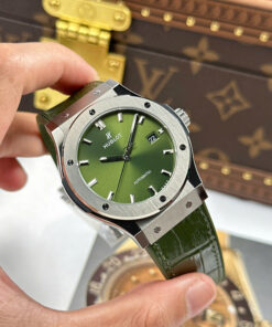 Đồng hồ Hublot Replica 11 Classic Fusion Titanium mặt xanh lá cây máy cơ Thụy Sỹ xưởng JJZ 42mm (2)