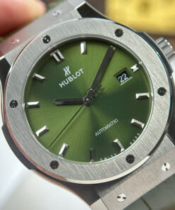 Đồng hồ Hublot Replica 11 Classic Fusion Titanium mặt xanh lá cây máy cơ Thụy Sỹ xưởng JJZ 42mm (2)