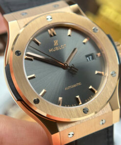 Đồng hồ Hublot nam Replica 11 Classic Fusion King Gold mặt xám máy cơ Thụy Sỹ xưởng JJZ 42mm (2)