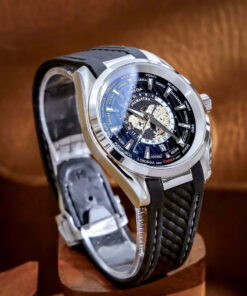 Đồng hồ Omega Seamaster Aqua Terra dây cao su đen fake cao cấp 42mm