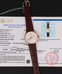 Đồng hồ Rolex Cellini 50515 Chế Tác bọc vàng thật 18K mặt trắng 39mm (2)