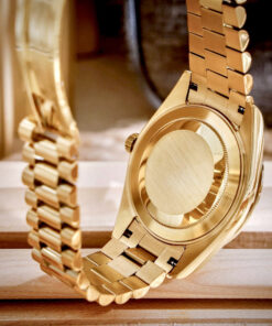 Đồng hồ Rolex Date Date vàng gold nam đính đá máy cơ nhật giá rẻ 40mm